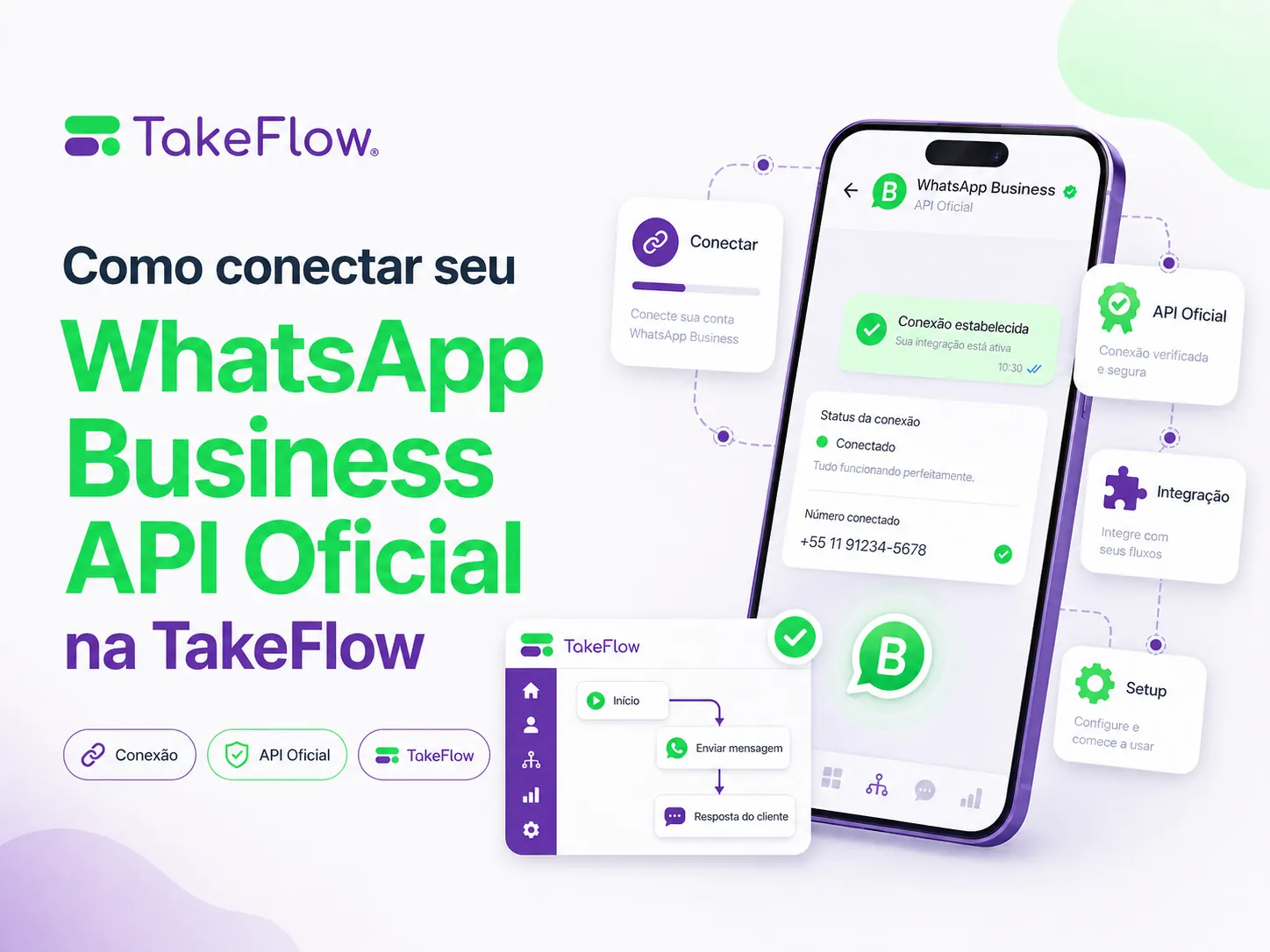Como conectar seu WhatsApp Business API Oficial na TakeFlow